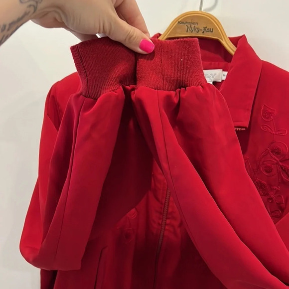 Vintage Emily  zip up blazer coat size medium - Picture 7 of 11